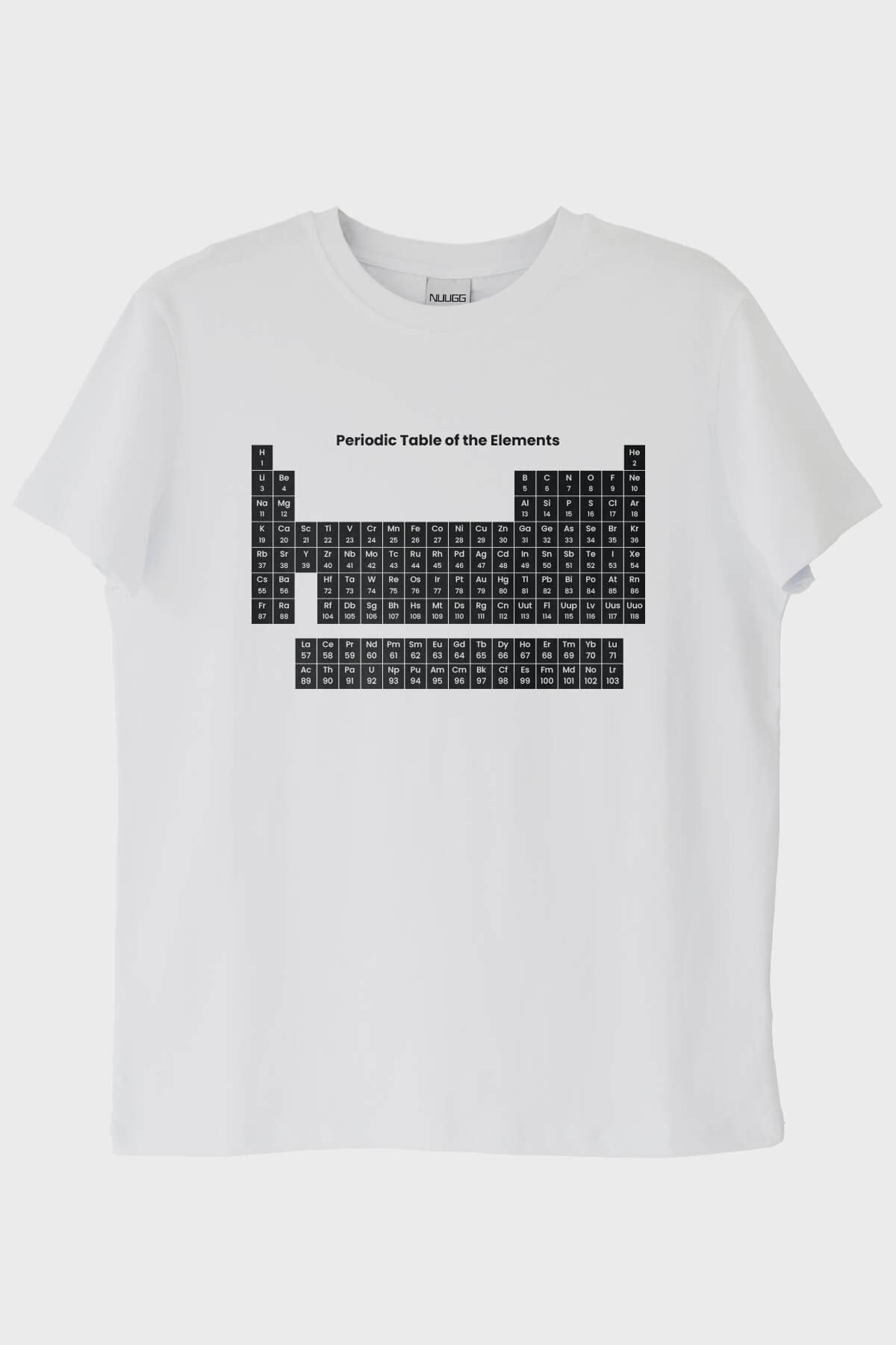 Periodic Table of the Elements Baskılı Beyaz Tişört