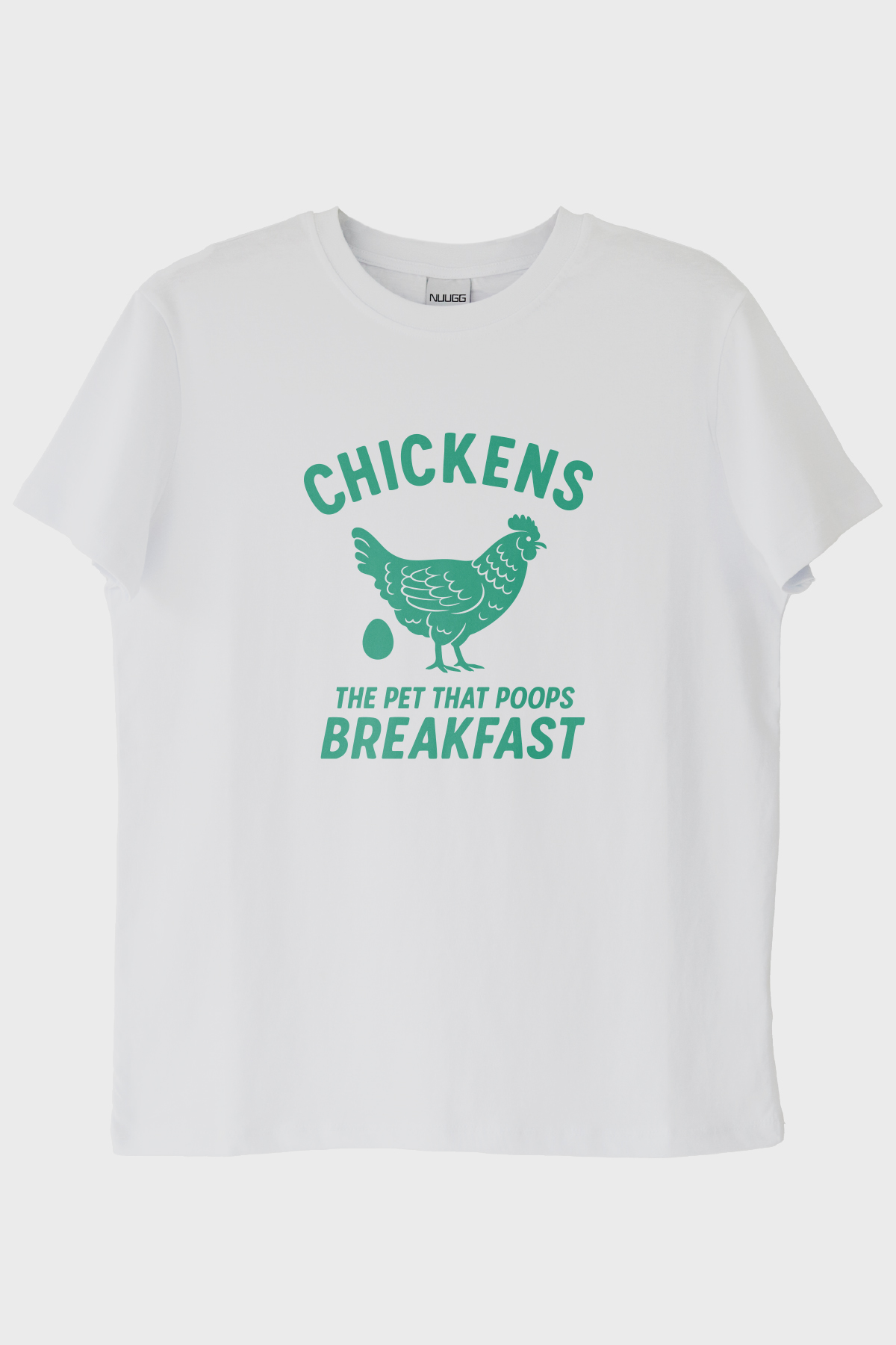 THE CHICKENS Tasarımı Baskılı Beyaz Tişört