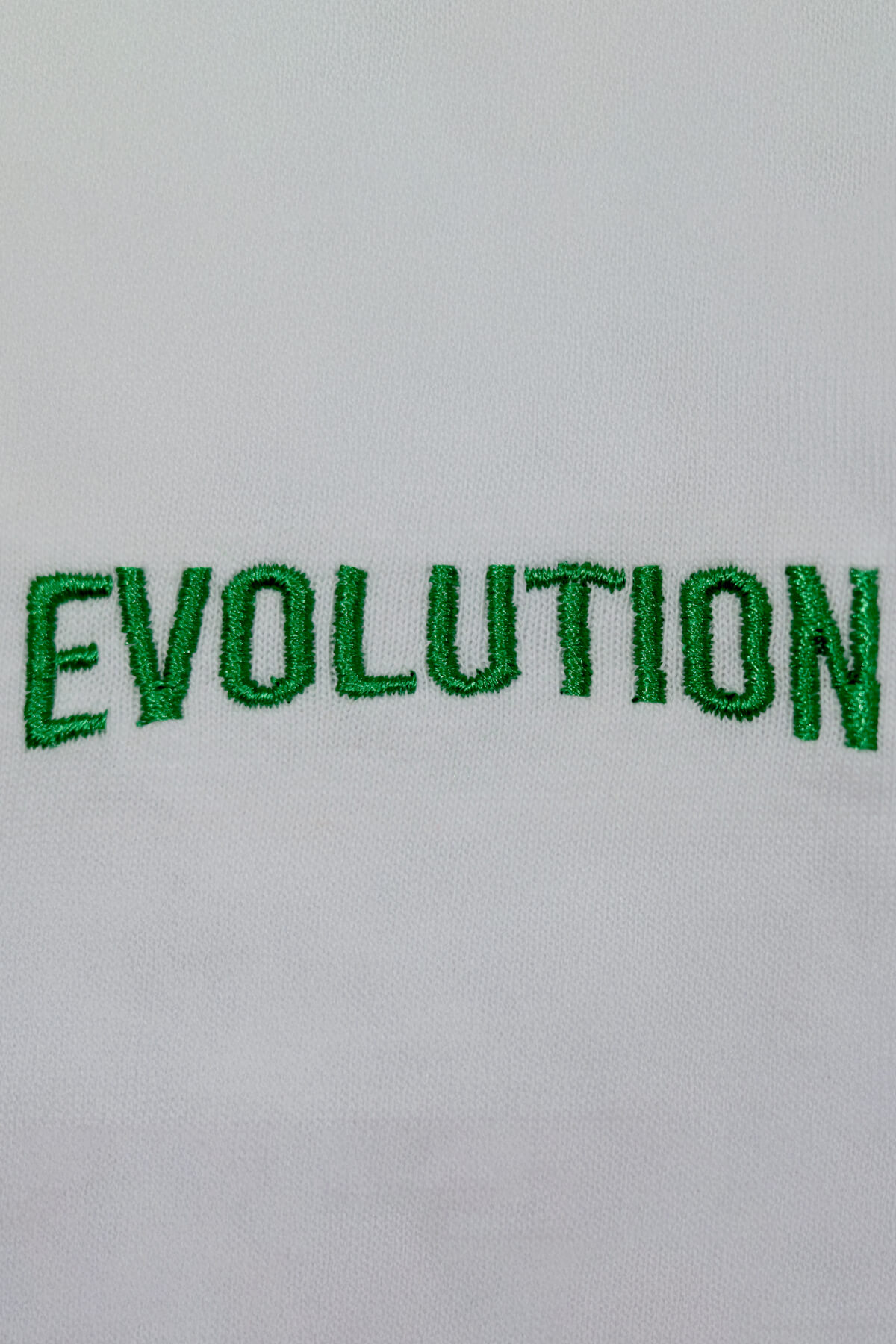 Yeşil Evolution Nakışlı T-Shirt