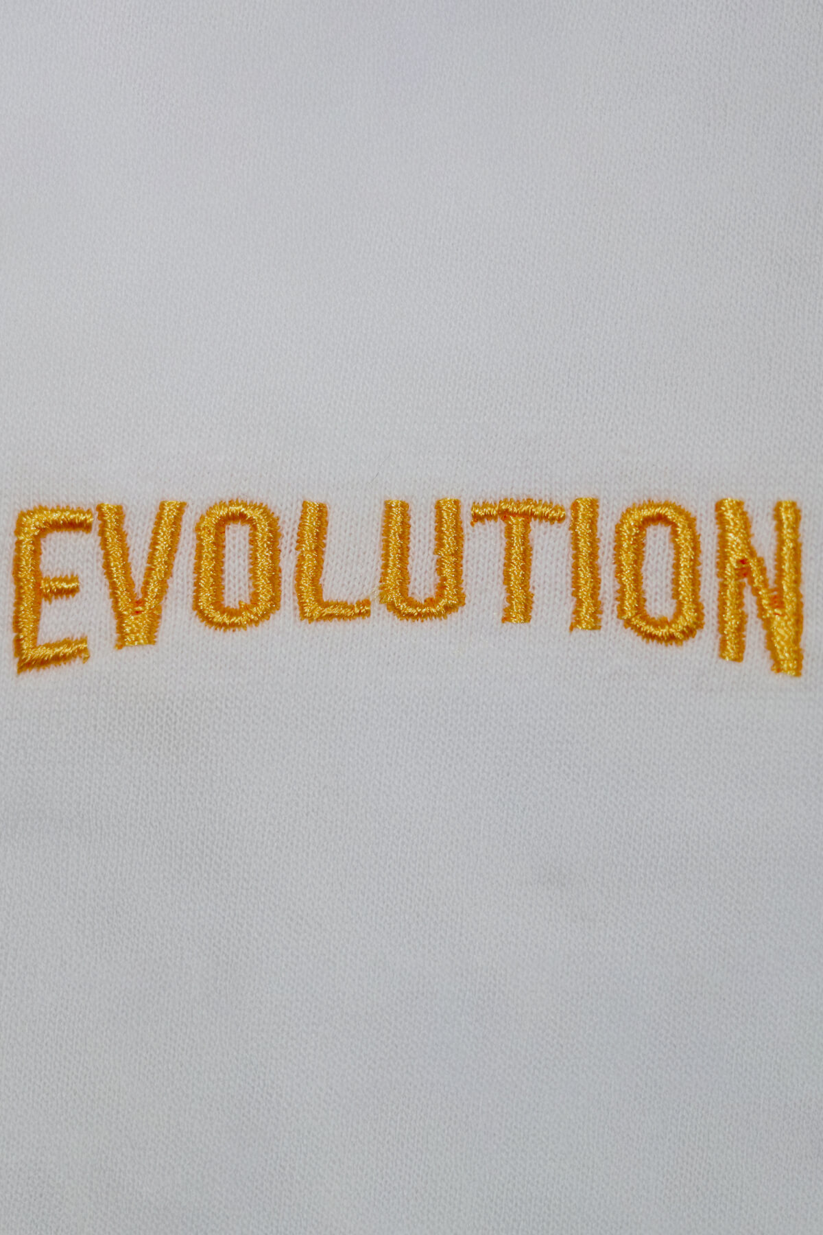 Sarı Evolution Nakışlı T-Shirt