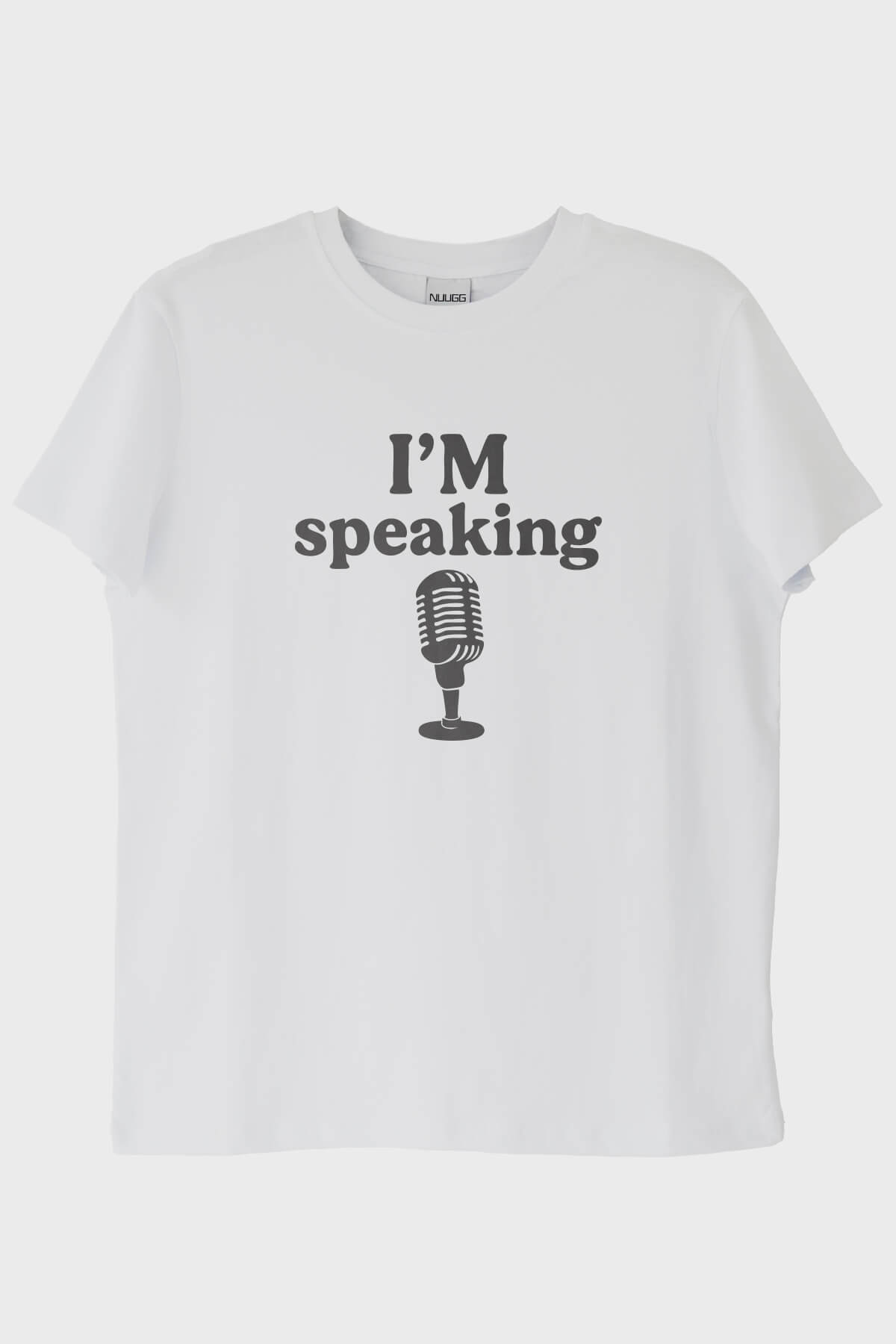 I'm Speaking Tasarım Baskılı Beyaz Tişört