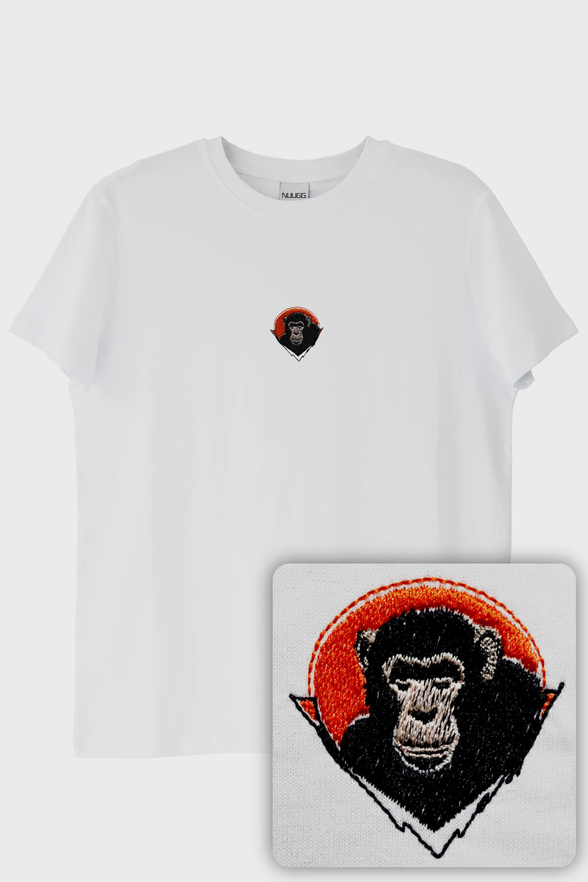 Şempanze Nakışlı T-Shirt