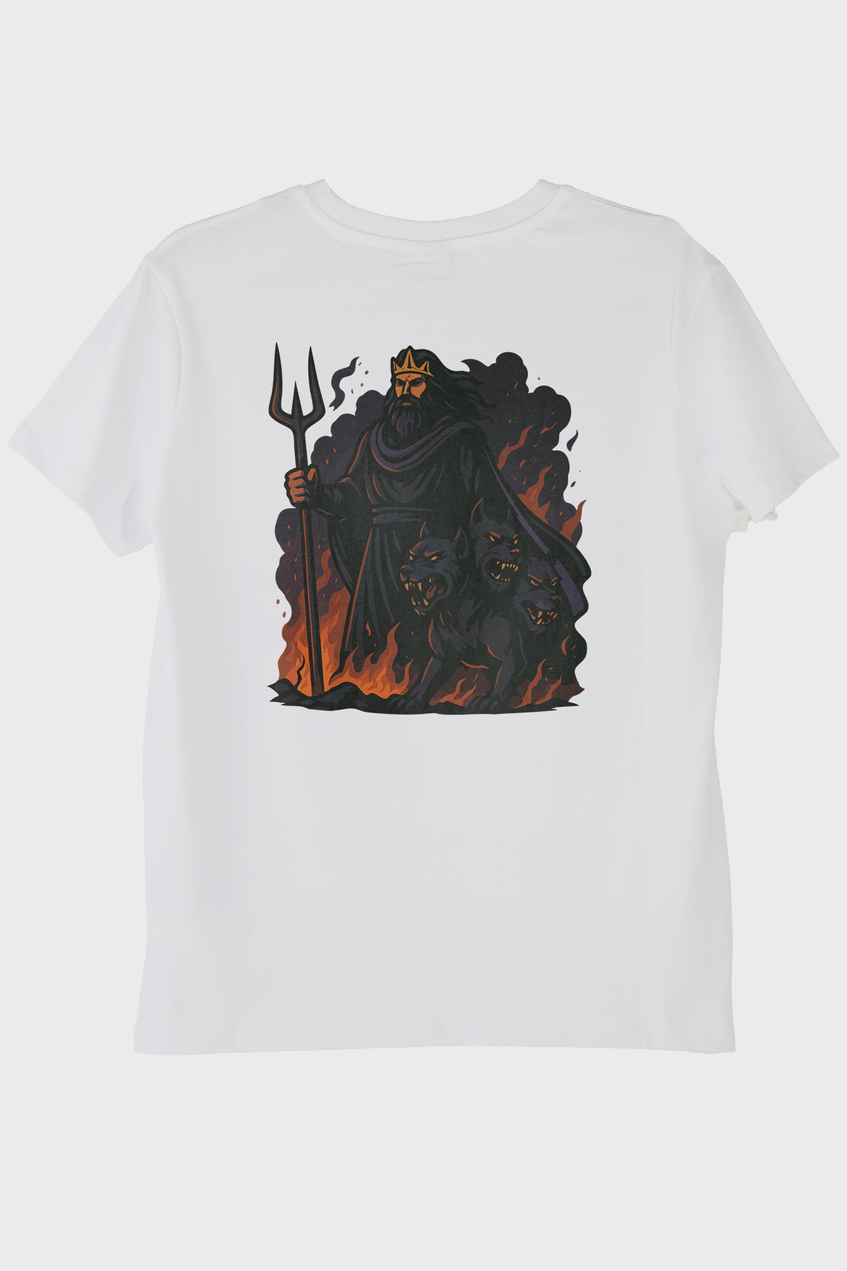 Hades ve Cerberus Beyaz Tişört
