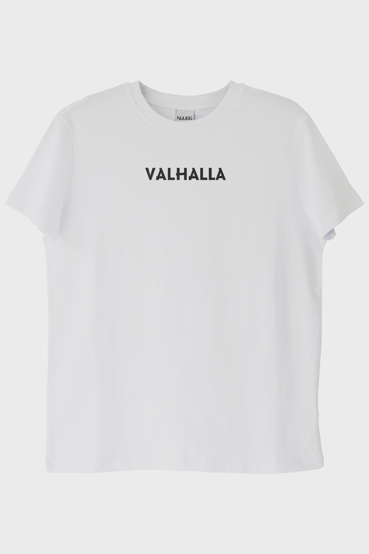 Valhalla Yazılı Beyaz Tişört
