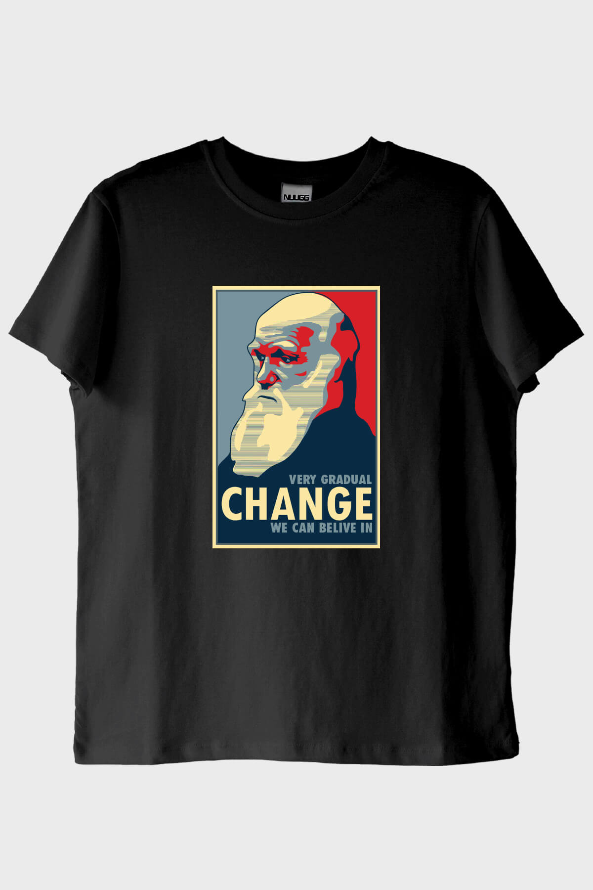 VERY GRADUAL CHANGE Baskılı Siyah Tişört