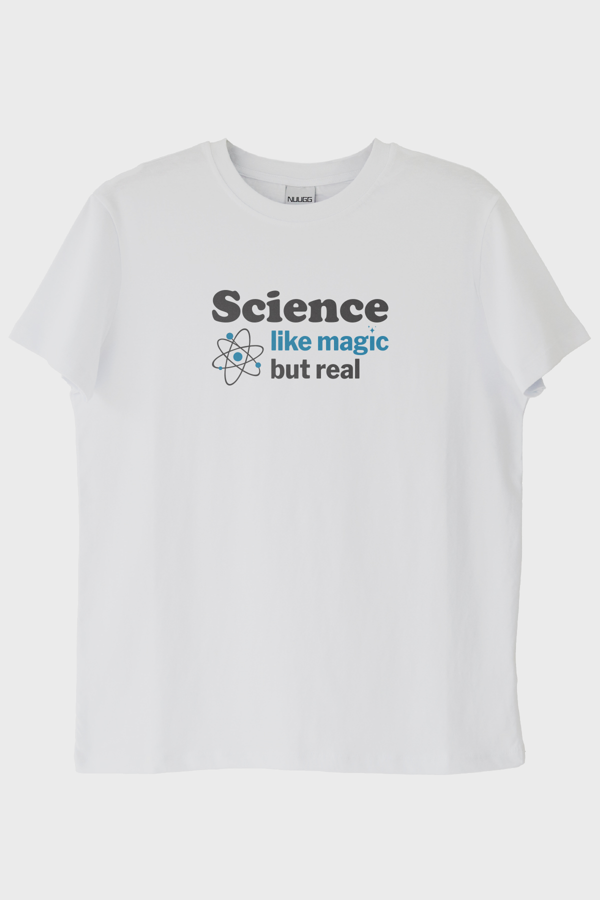 Science like Magic but Real Baskılı Bilim Temalı Beyaz Tişört