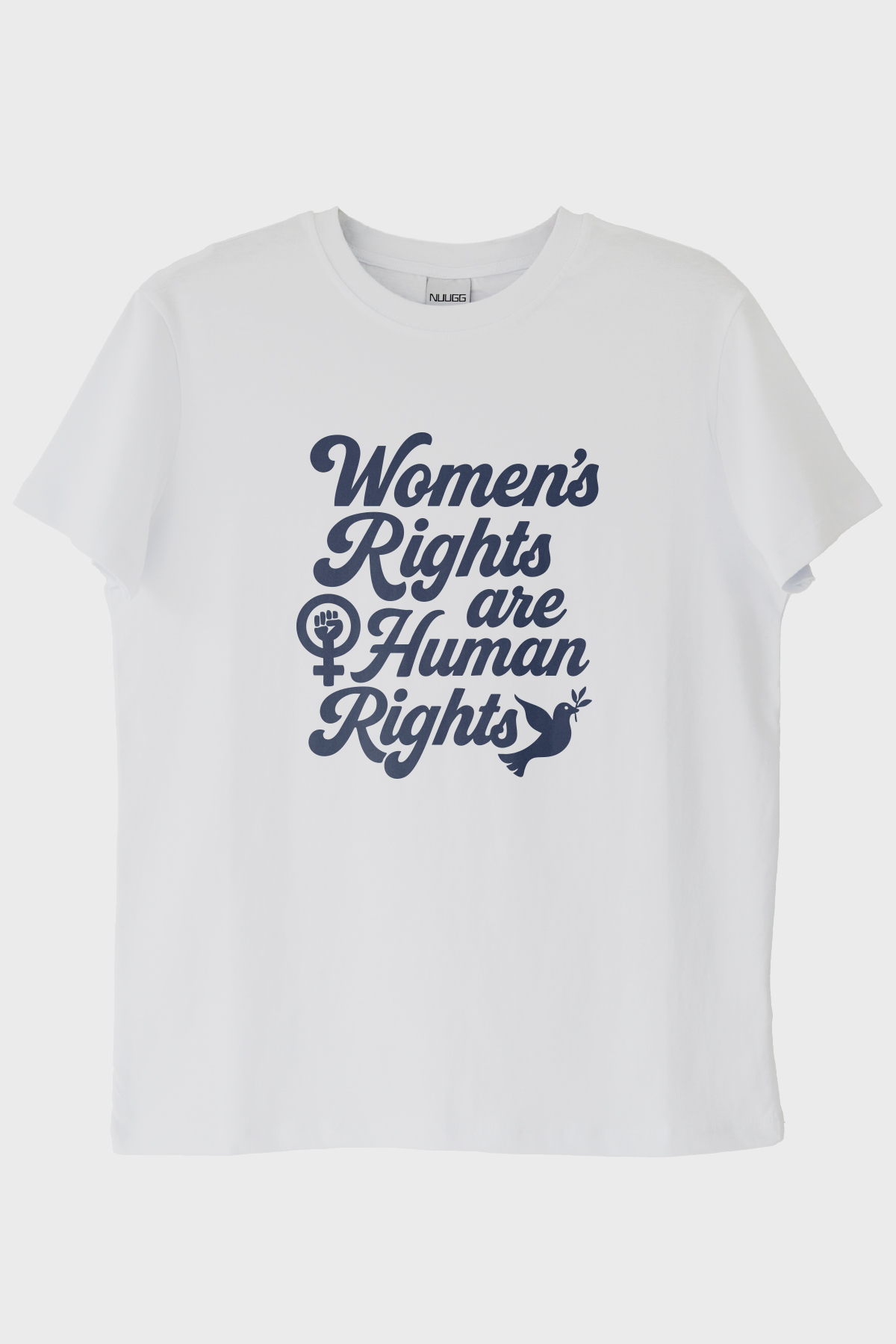 Women's Rights Baskılı Feminist Beyaz Tişört