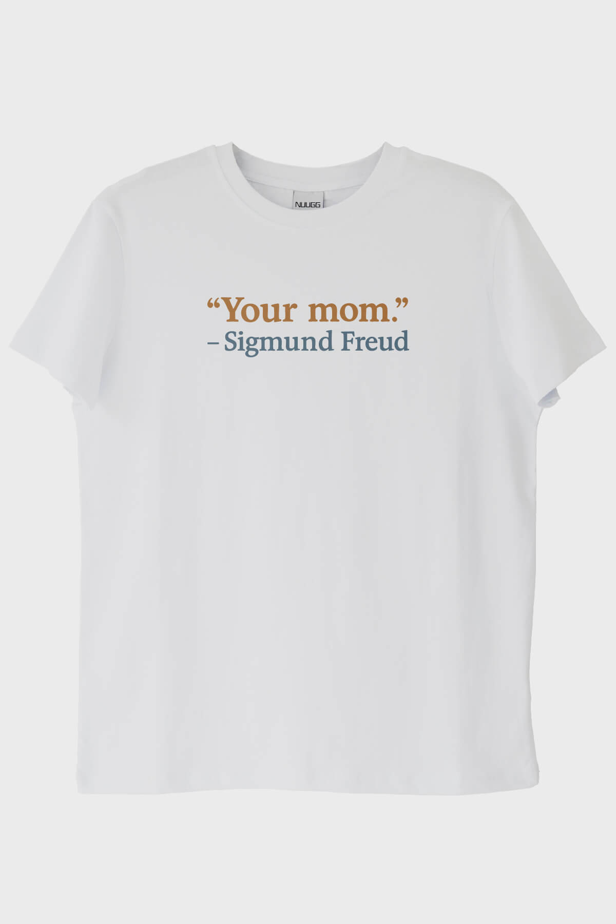 Your Mom Mizahi Baskılı Beyaz Tişört