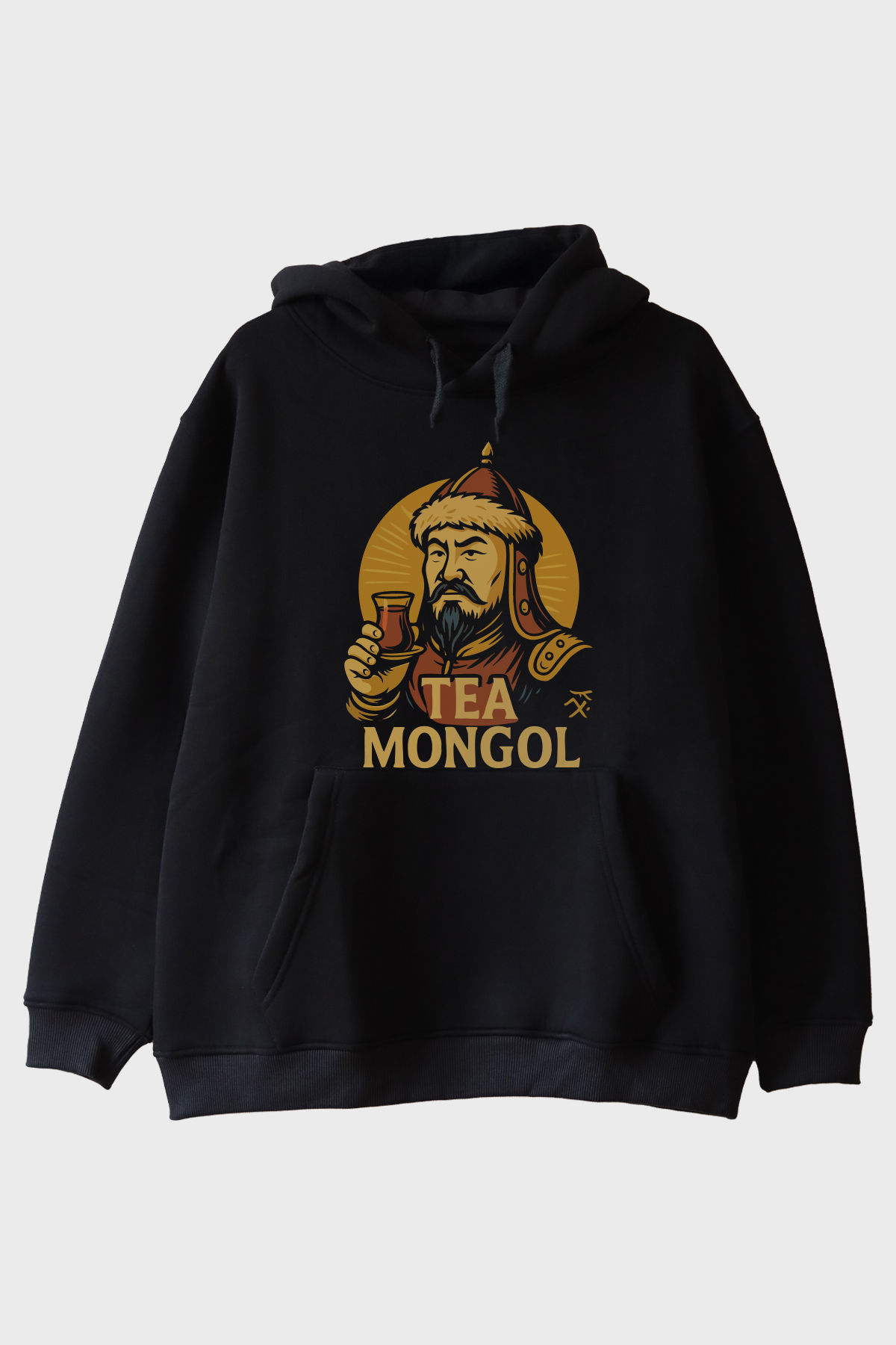 Çay Mongol Siyah Hoodie