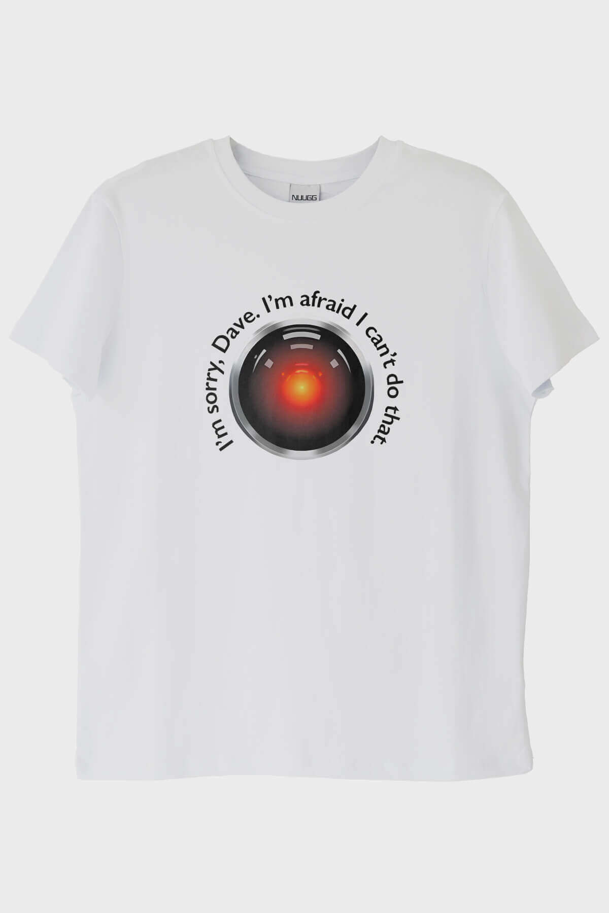 I'm Sorry Dave Bilimkurgu Temalı Baskılı Beyaz Tişört