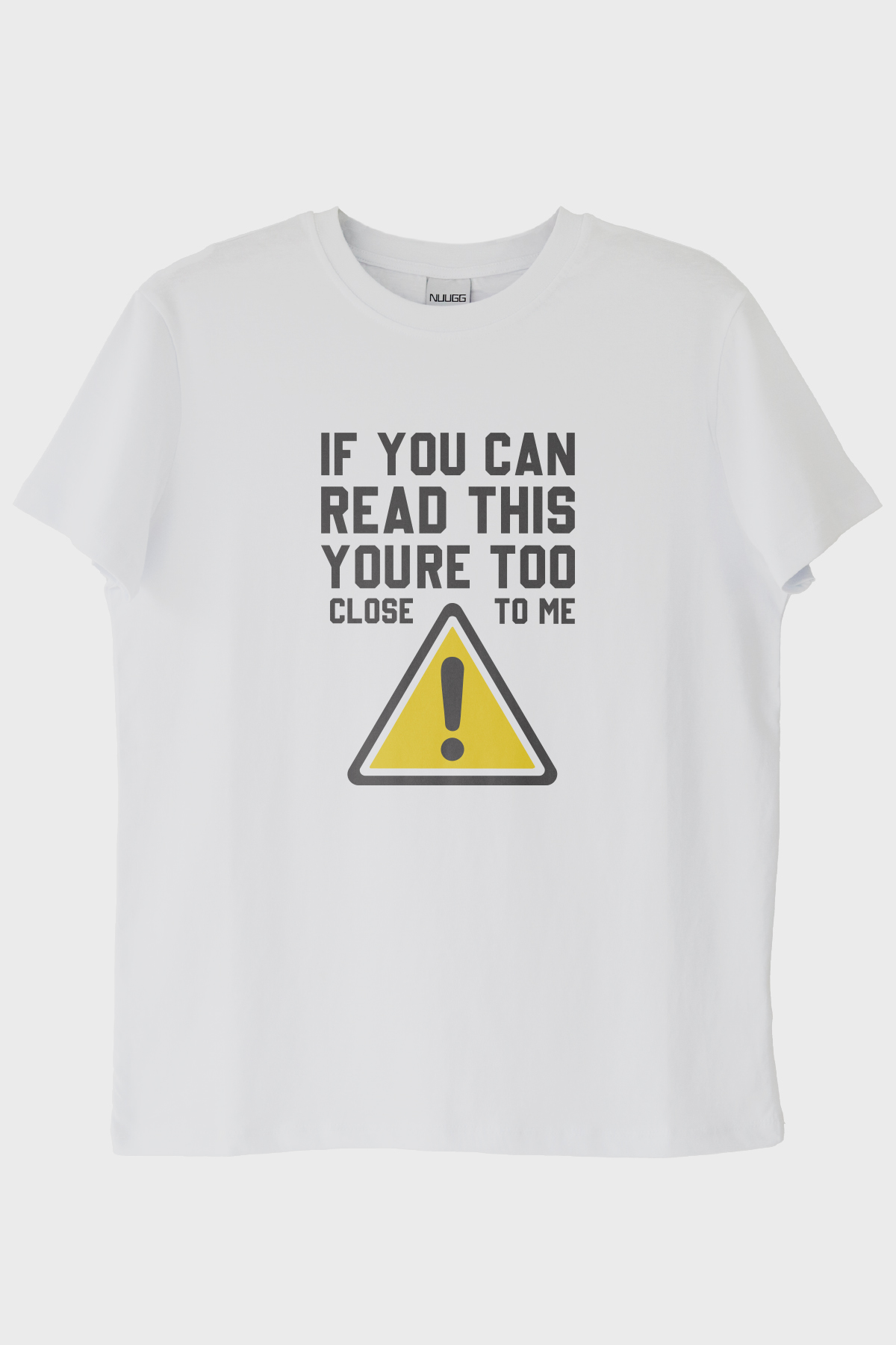 If You Can Read This Baskılı Tasarım Beyaz Tişört