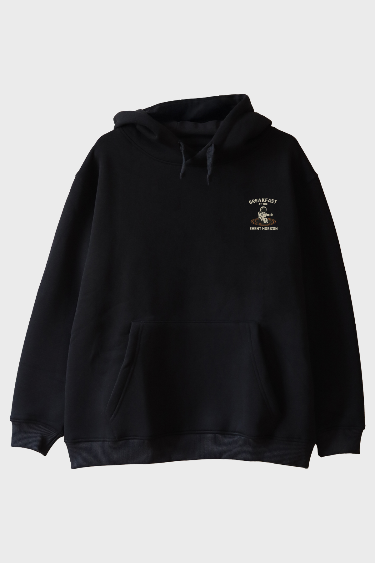 Event Horizon Astronot Siyah Hoodie