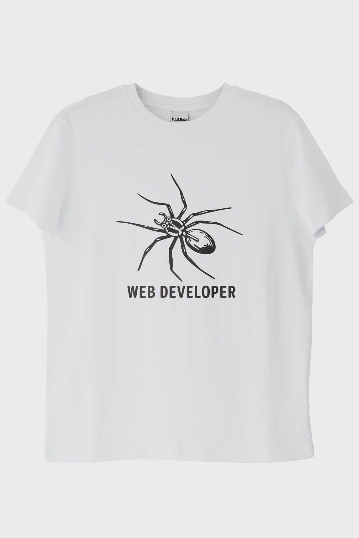 Web Developer Baskılı Beyaz Tişört