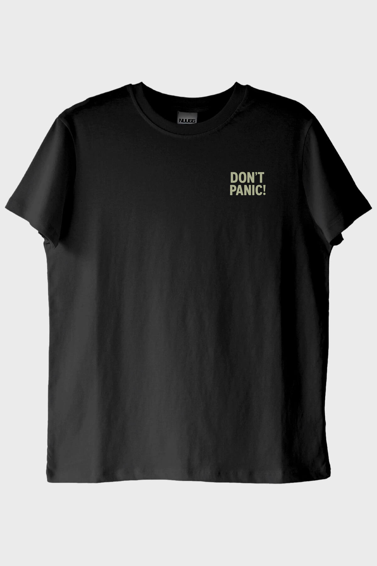 Panik Yok Mesaj Siyah Tişört
