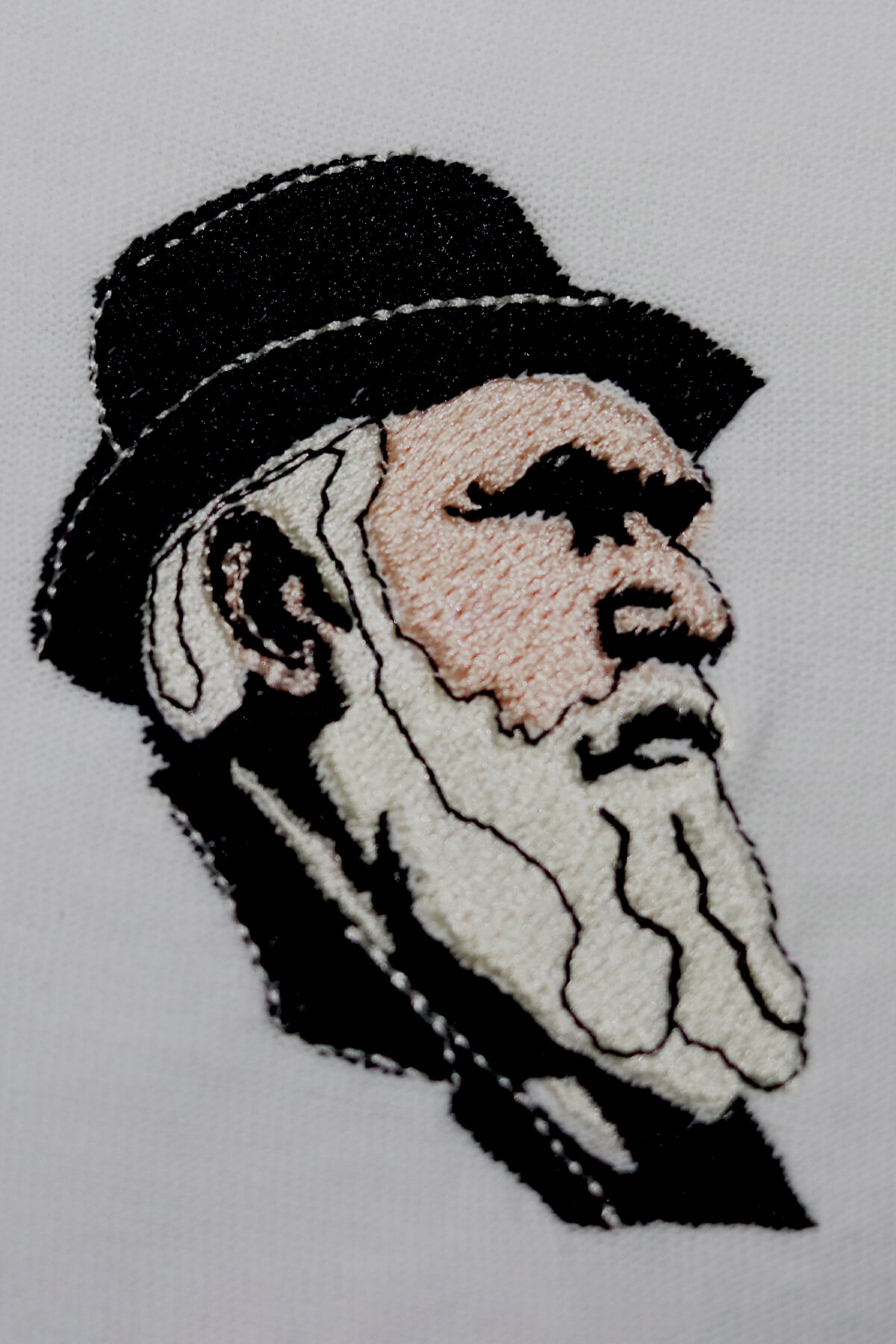 Charles Darwin Desenli Nakış Tişört - Evrim Ağacı Temalı