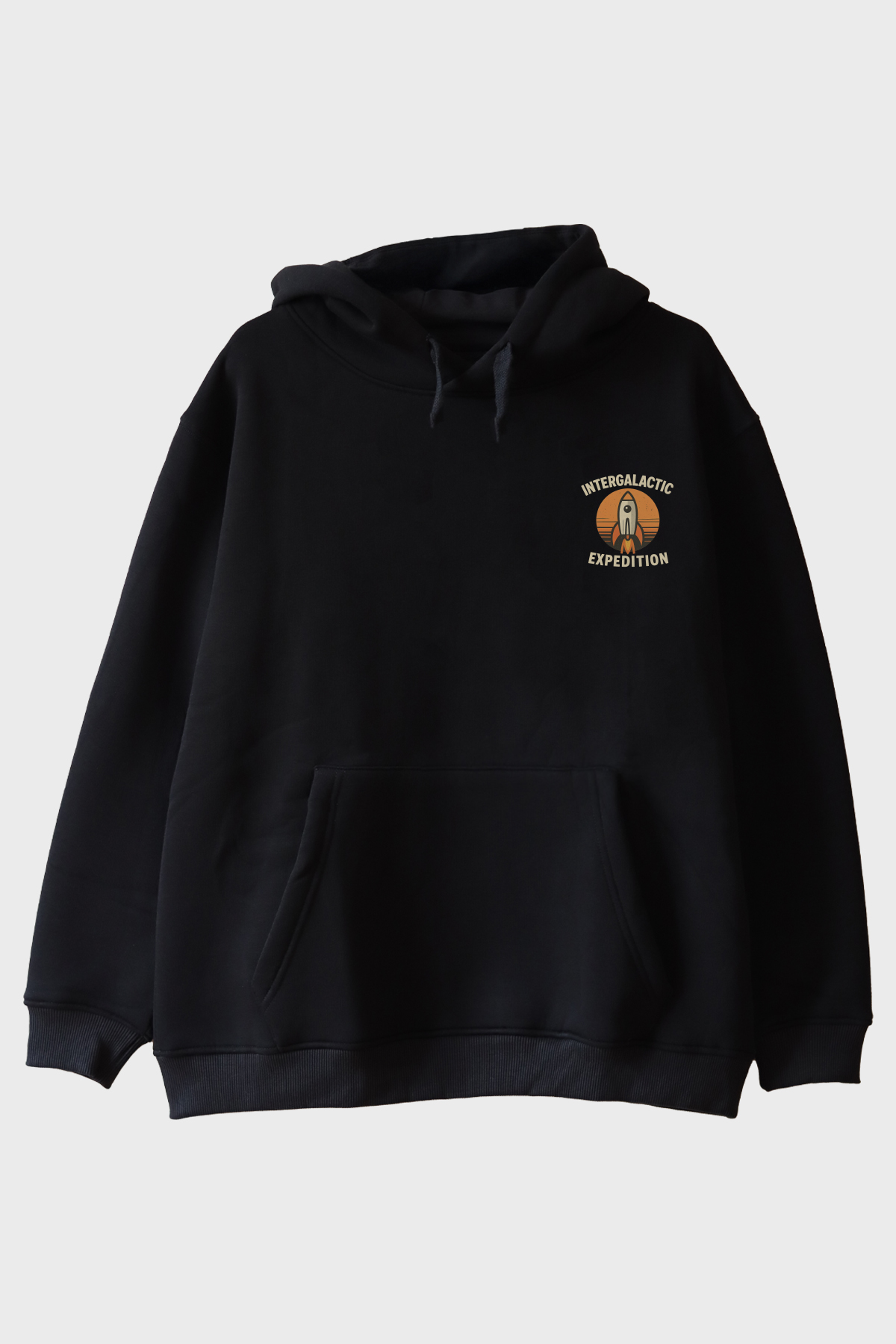 Intergalactic Expedition Siyah Hoodie