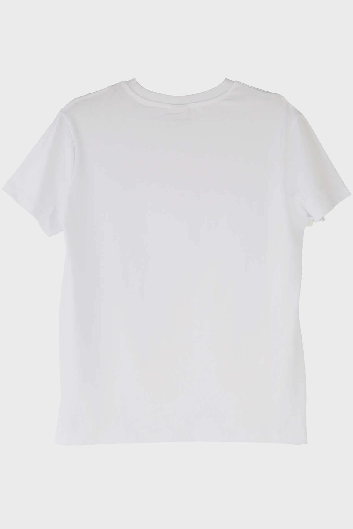 Güneş Baskılı Minimalist Beyaz T-Shirt