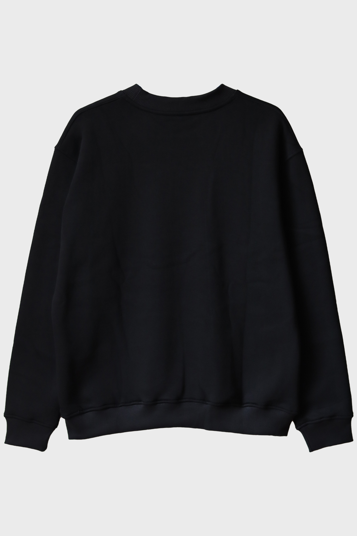 Colosseum Figürlü Siyah Bisiklet Yaka Sweatshirt