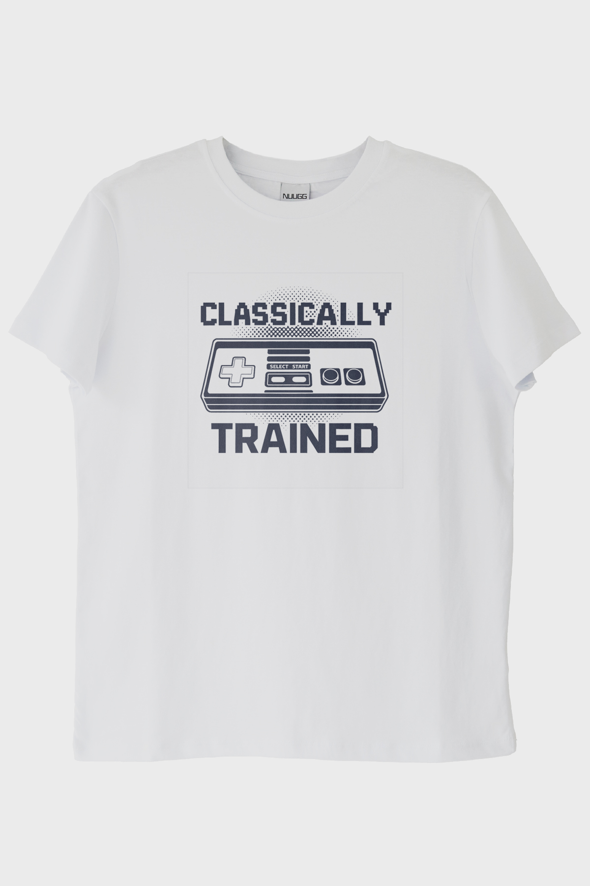 Classically Trained Retro Oyun Konsolu Baskılı Beyaz Tişört