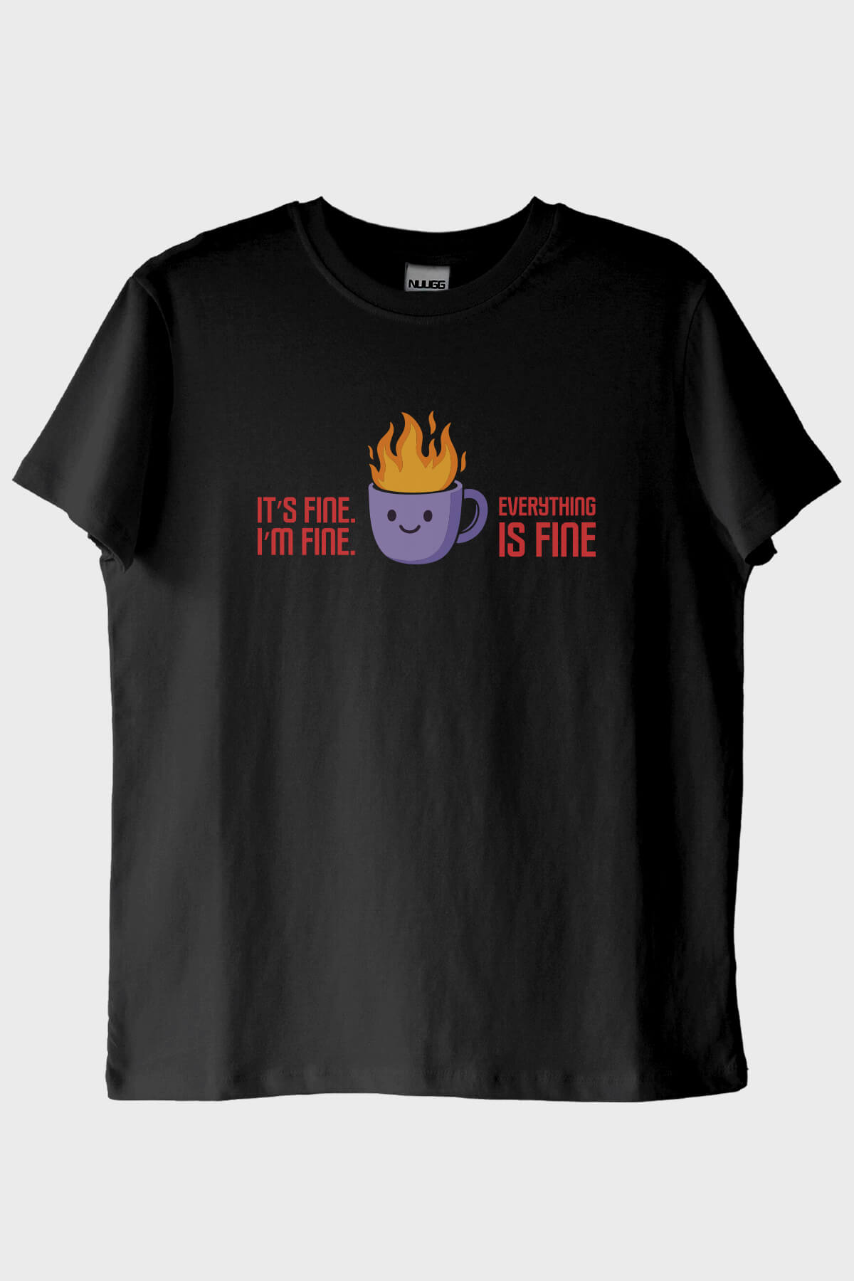 Im Fine Mizahi Siyah Tişört