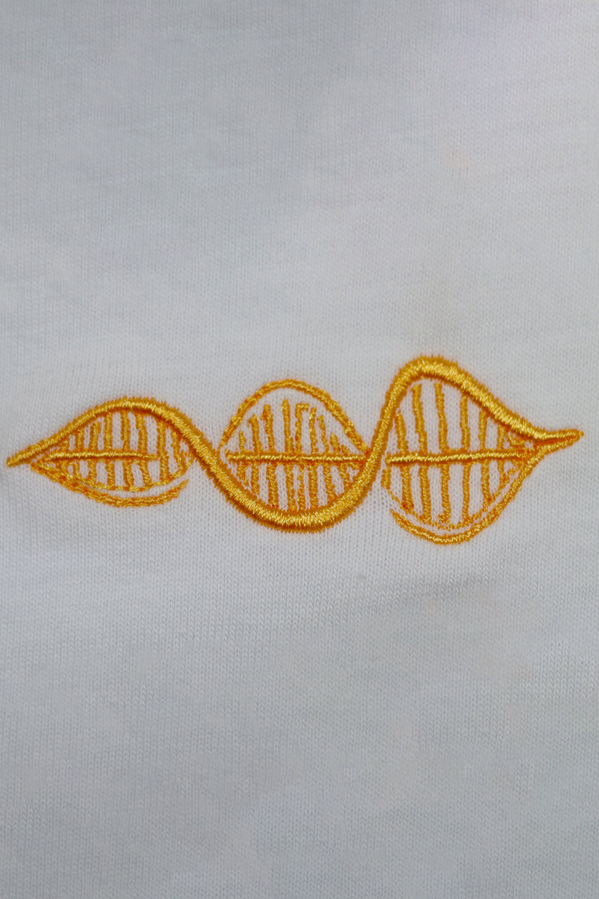 Sarı DNA Nakışlı Tişört