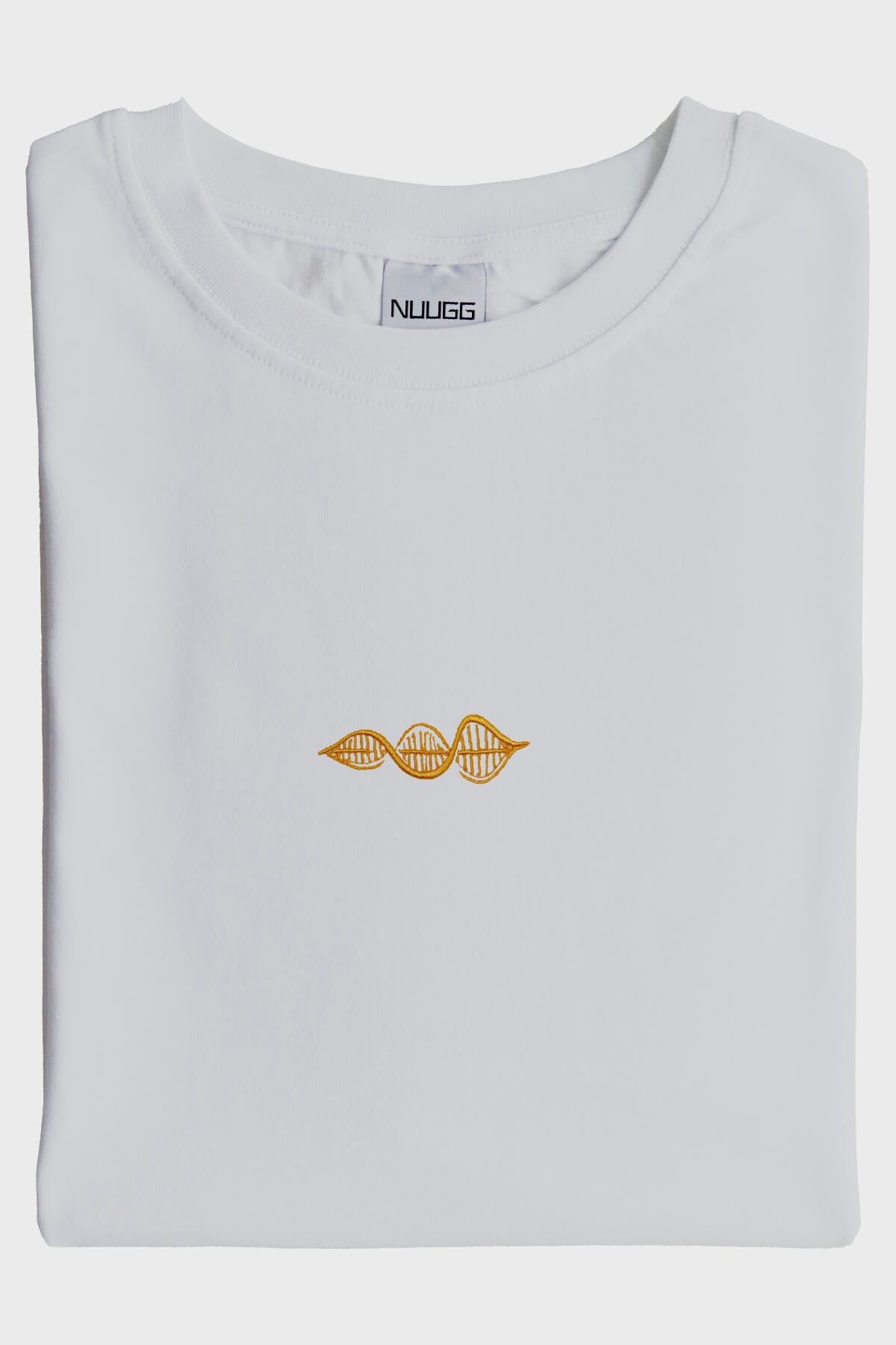 Sarı DNA Nakışlı Tişört