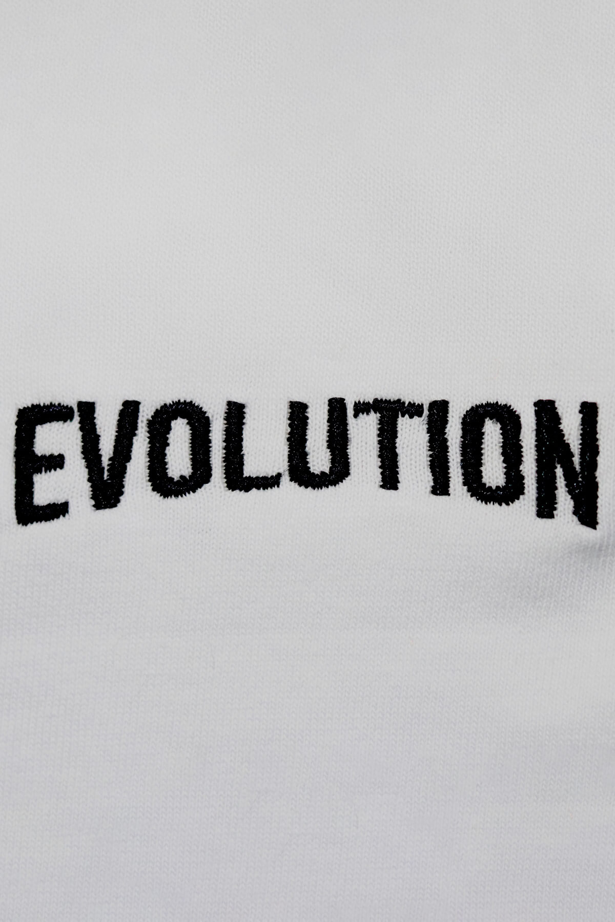 Siyah Evolution Nakışlı T-Shirt