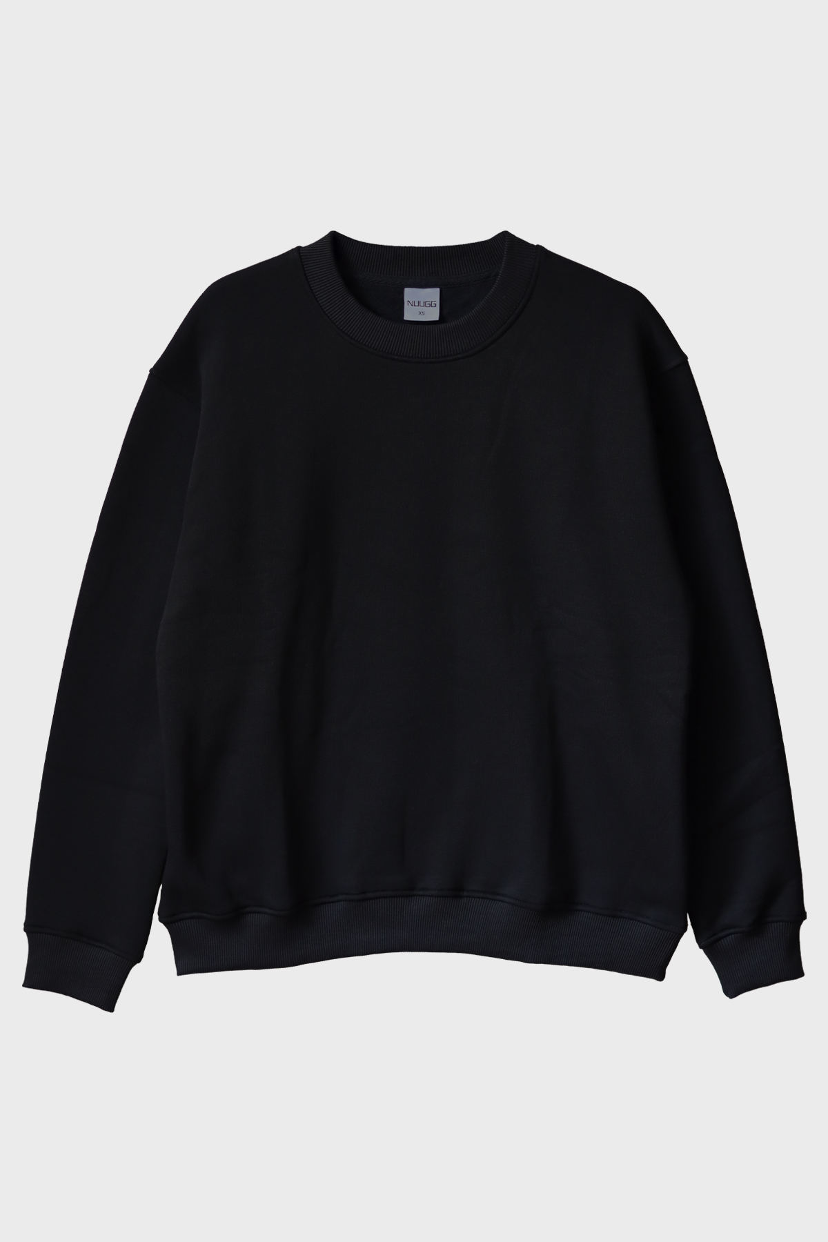 Tapınak Şövalyesi Siyah Bisiklet Yaka Sweatshirt