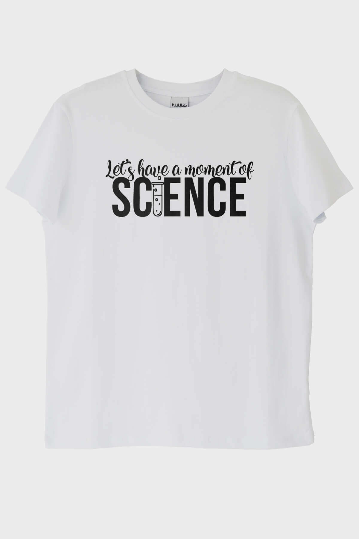 Let's Have a Moment of Science Baskılı Beyaz Tişört